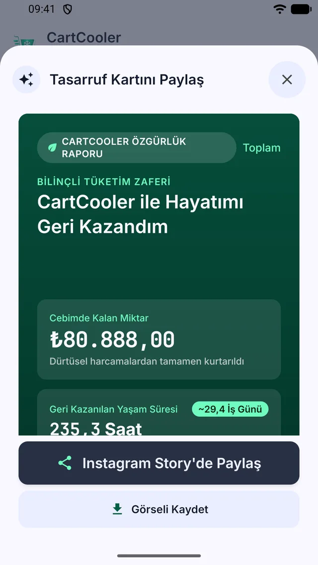 Paylaşılmaya hazır tasarruf kartı